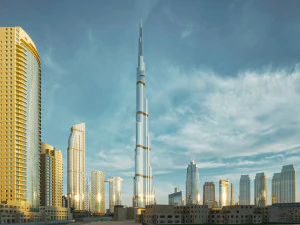 Dubai Building - Burj khalifa Area v2 3D Model