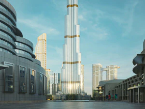 Dubai Building - Burj khalifa Area v2 3D Model