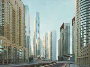 Dubai Building - Burj khalifa Area v2 3D Model