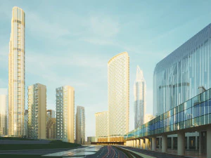 Dubai Building - Burj khalifa Area v2 3D Model