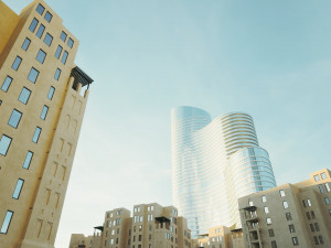 Dubai Building - Burj khalifa Area v2 3Dモデル