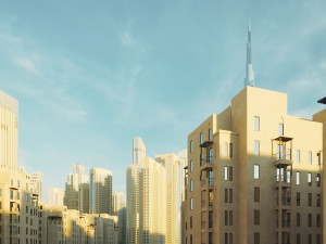 Dubai Building - Burj khalifa Area v2 3Dモデル