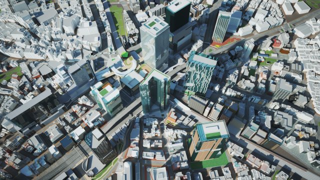 Tokyo City Shibuya 3D Модель .c4d .max .obj .3ds .fbx .stl .blend 