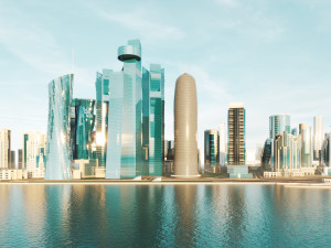 Doha City Qatar 3D 模型