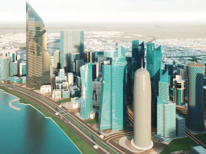 Doha, Katar Model 3D