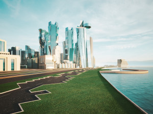 Doha City Qatar 3D 模型