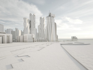 Doha City Qatar 3D 模型