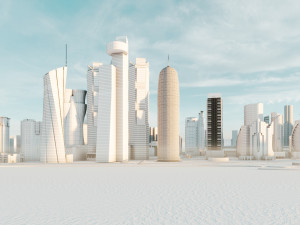 Doha City Qatar 3D 模型