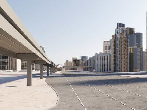 Dubai City 1 Modello 3D
