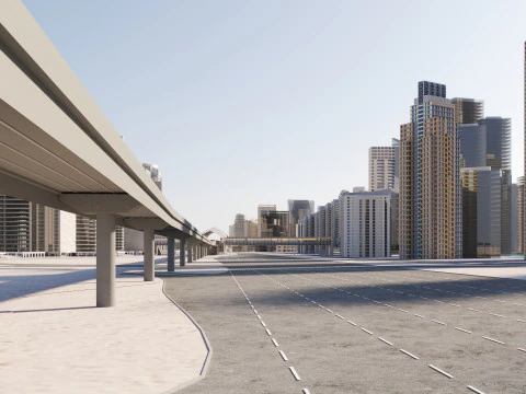 Dubai City 1 3D Model