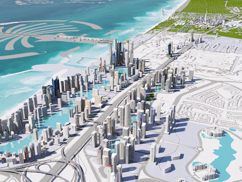 Dubai City 1 3D Model