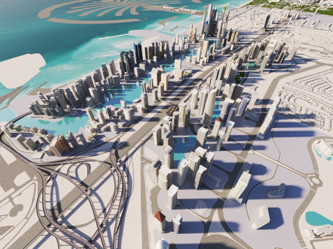 Dubai City 1 Modèle 3D
