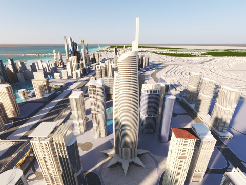 Dubai City 1 Modello 3D