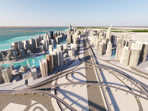 Dubai City 1 Modello 3D