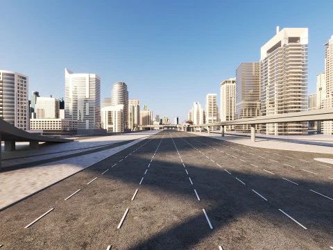 Dubai City 1 3D Model