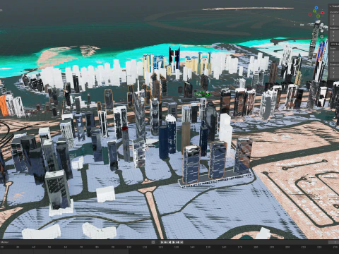 Dubai City 1 3D Model