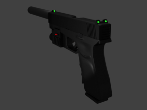 Glock C18 Modello 3D