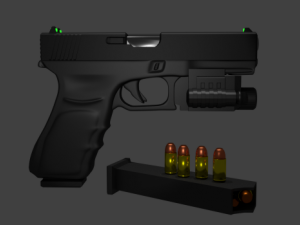 Glock C18 Modello 3D