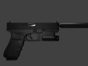 Glock C18 Modello 3D
