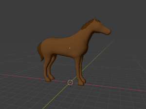 Caballo Animado Low poly Model 3D