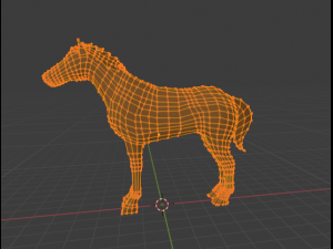 Caballo Animado Low poly Model 3D