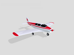 Piper PA28 Cherokee 3D Модель