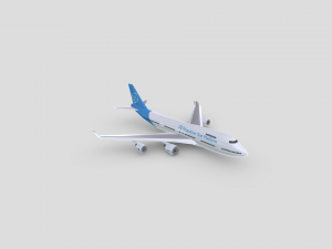 Boeing 747-400 General Electric Modelo 3D