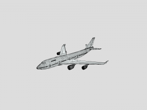 Boeing 747-400 General Electric Modelo 3D
