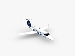 Learjet 25 3D Modell
