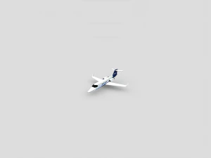 Learjet 25 3D Model