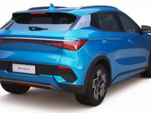 2023 BYD Atto 3 With Interior 3D Model