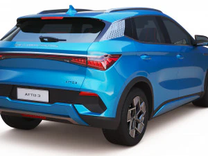 2023 BYD Atto 3 With Interior 3D Model