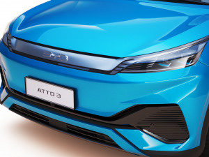 2023 BYD Atto 3 With Interior 3D Model