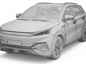 2023 BYD Atto 3 With Interior 3D Model