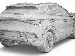 2023 BYD Atto 3 With Interior 3D Model