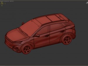 2023 BYD Atto 3 With Interior 3D Model