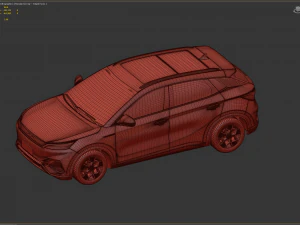 2023 BYD Atto 3 With Interior 3D Model