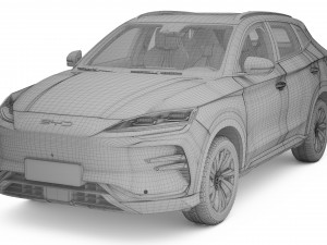 2023 BYD Seal U With Interior Model 3D
