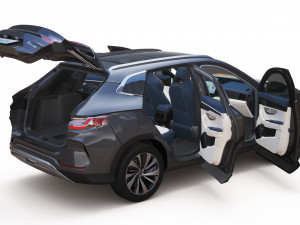 2023 BYD SONG PLUS DM-i With Interior 3D 模型