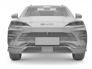 2023 BYD SONG PLUS DM-i With Interior 3D Model