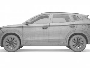 2023 BYD SONG PLUS DM-i With Interior 3D Model