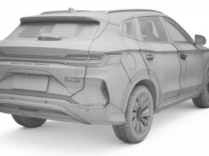2023 BYD SONG PLUS DM-i With Interior 3D Model