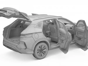 2023 BYD SONG PLUS DM-i With Interior 3D Model