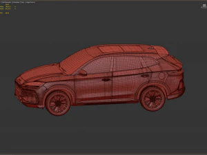 2023 BYD SONG PLUS DM-i With Interior 3D Model