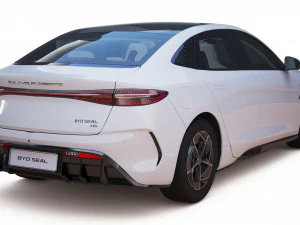 2023 BYD Seal With Interior 3D Model