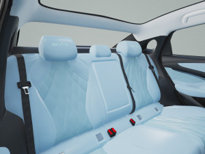 2023 BYD Seal With Interior 3D 模型