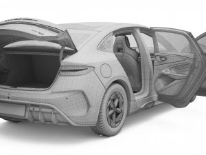 2023 BYD Seal With Interior 3D Model