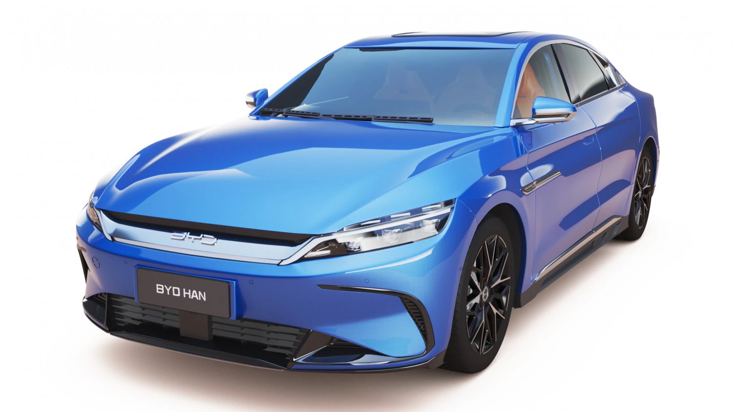2024 BYD HAN EV With Interior 3D Model .c4d .max .obj .3ds .fbx .stl .blend 