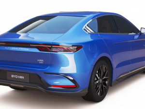 2024 BYD HAN EV With Interior Modèle 3D