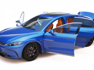2024 BYD HAN EV With Interior 3D Model